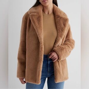 Express Women's Brown Teddy Jacket